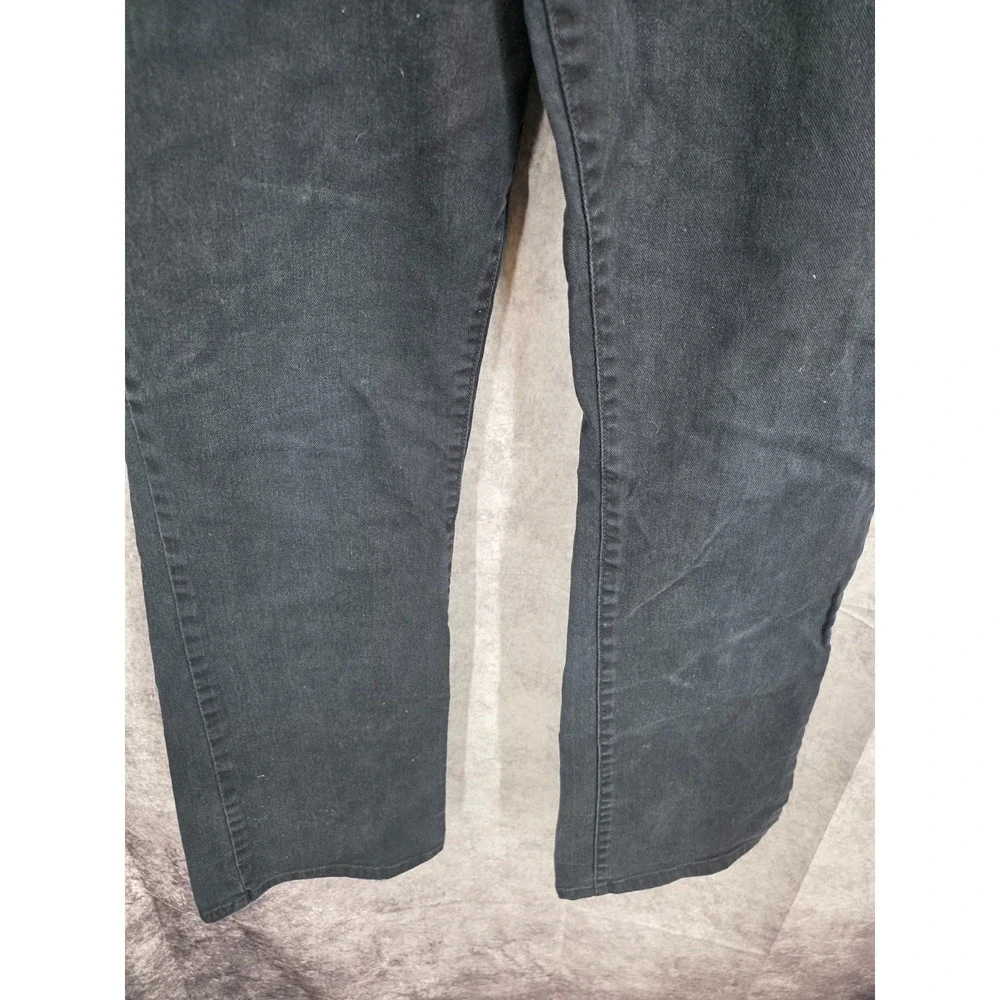 Levis 550 Jeans Womens 30 / 12 Black Relaxed Boot Cut Stretch Mid Rise Dark Wash